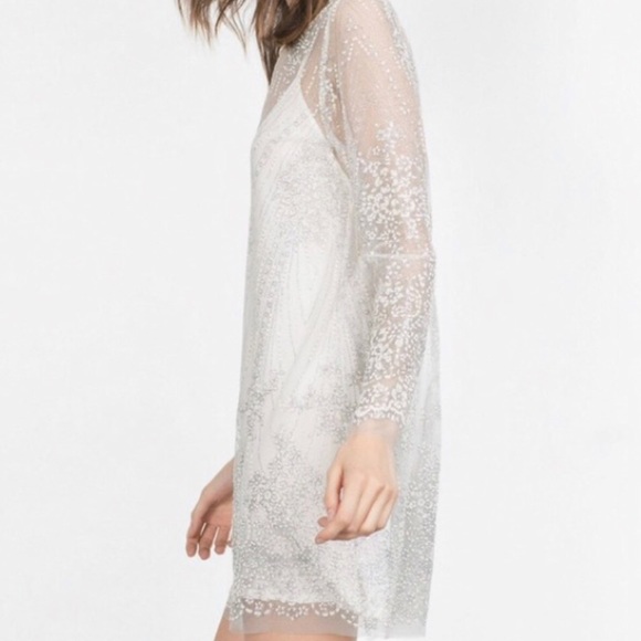 Zara Dresses & Skirts - NWT Zara Sparkly Tulle Dress
